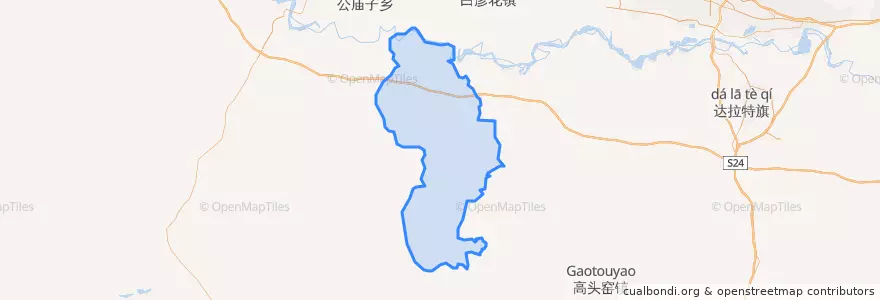 Mapa de ubicacion de 中和西镇.
