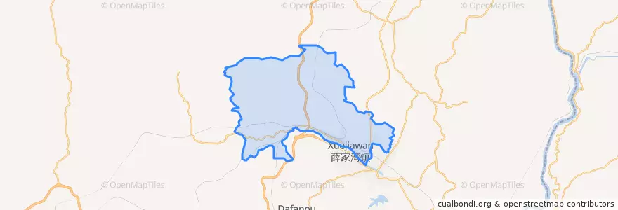 Mapa de ubicacion de 兴隆街道.