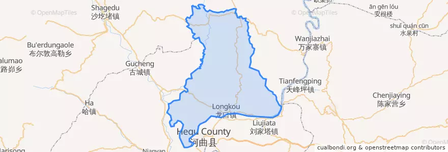 Mapa de ubicacion de 龙口镇.