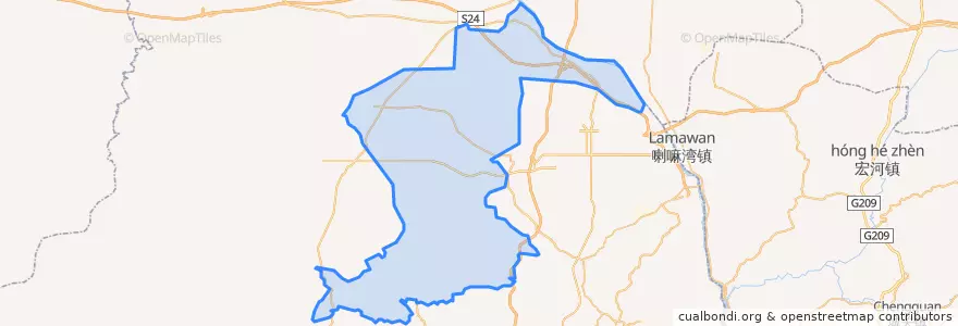 Mapa de ubicacion de Далу.
