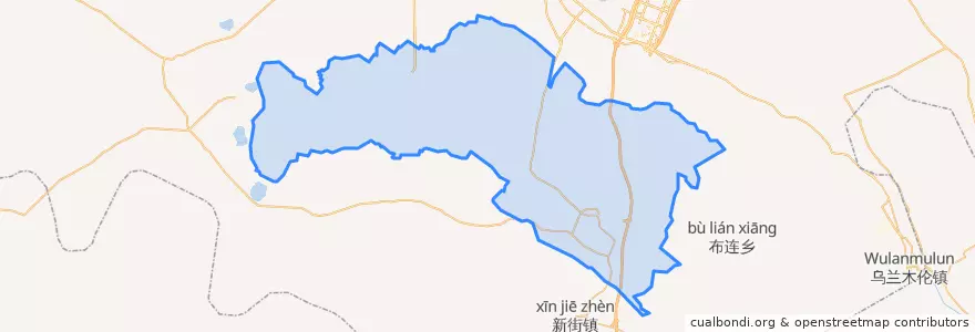 Mapa de ubicacion de 伊金霍洛镇.