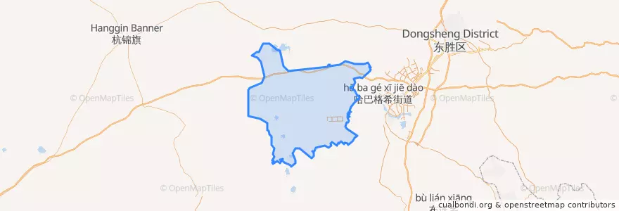 Mapa de ubicacion de 苏布尔嘎镇.
