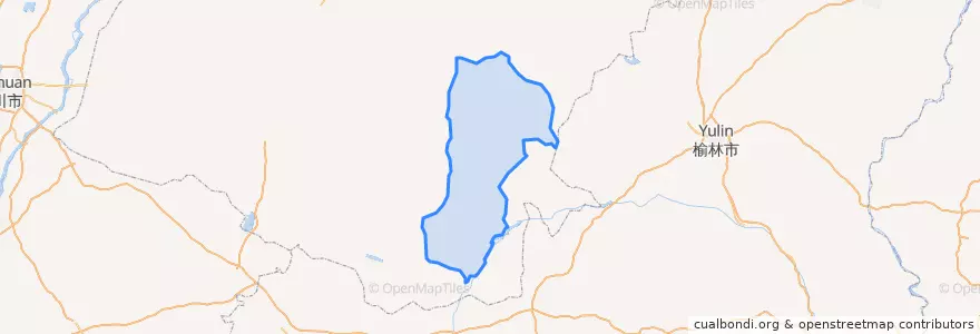 Mapa de ubicacion de 苏力德苏木乡.