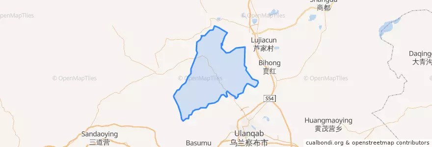Mapa de ubicacion de 锡勒乡.