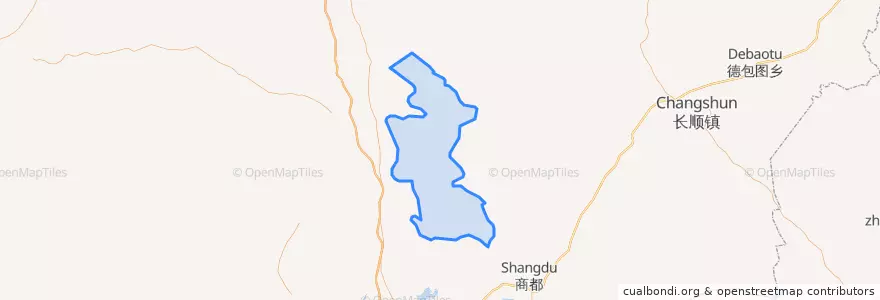 Mapa de ubicacion de 西井子镇.