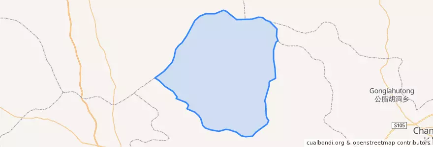 Mapa de ubicacion de 大库伦乡.