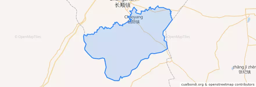 Mapa de ubicacion de Чаоян.