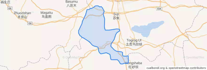 Mapa de ubicacion de 老圈沟乡.