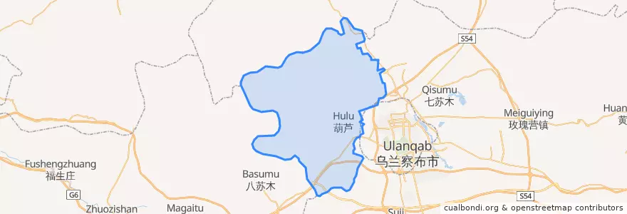 Mapa de ubicacion de Саньчакоу.