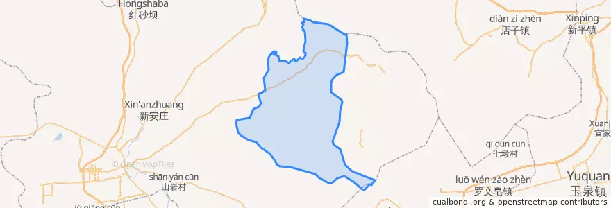 Mapa de ubicacion de Юаньшаньцзы.