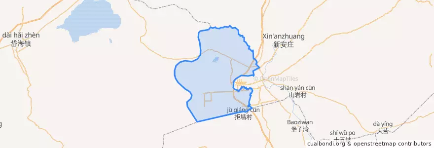 Mapa de ubicacion de Цзюйбаочжуан.
