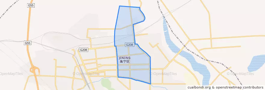 Mapa de ubicacion de 前进路街道办.