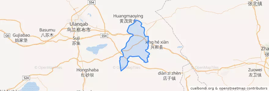 Mapa de ubicacion de 鄂尔栋镇.