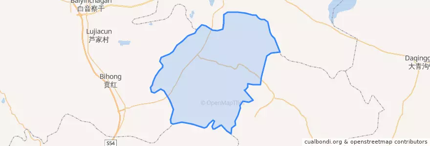Mapa de ubicacion de 赛乌素镇.