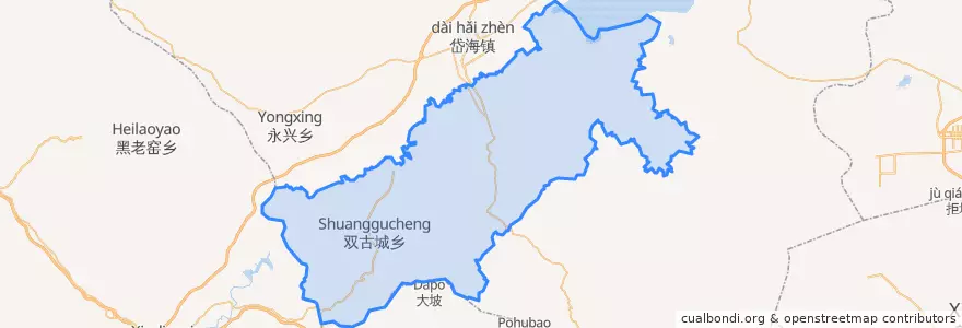 Mapa de ubicacion de 六苏木镇.