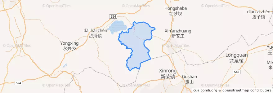 Mapa de ubicacion de 天成乡.