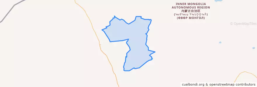 Mapa de ubicacion de 桑宝拉格苏木.