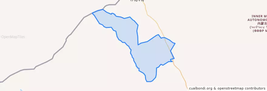 Mapa de ubicacion de 额仁淖尔苏木.