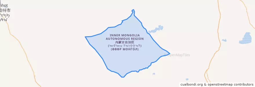 Mapa de ubicacion de 巴彦淖尔镇.