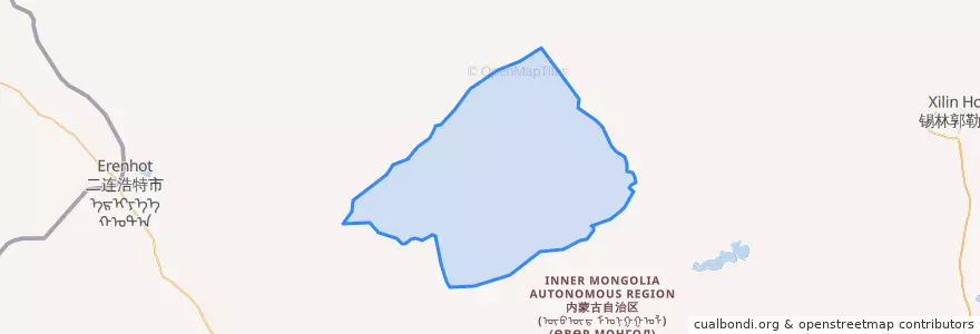 Mapa de ubicacion de 满都拉图镇.