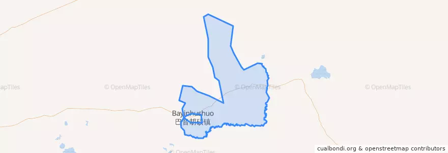 Mapa de ubicacion de Баиньхушо.