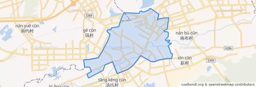 Mapa de ubicacion de 坪山街道.