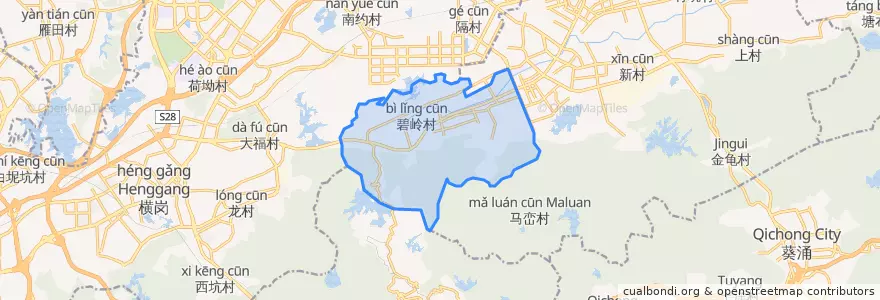 Mapa de ubicacion de 碧岭街道.
