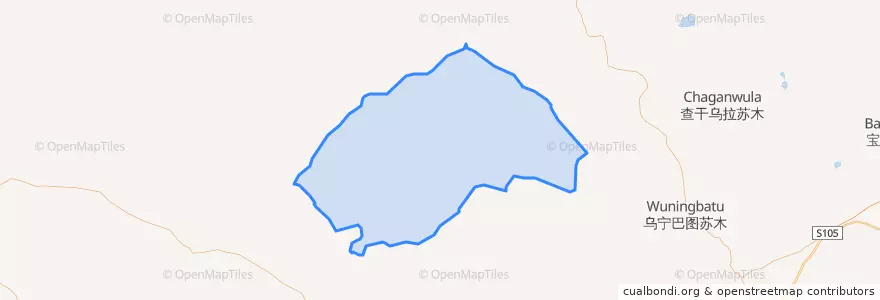 Mapa de ubicacion de 翁贡乌拉苏木.