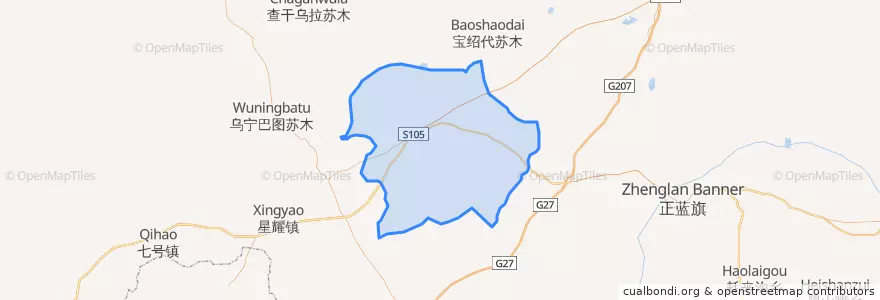 Mapa de ubicacion de 宝拉根陶海苏木.