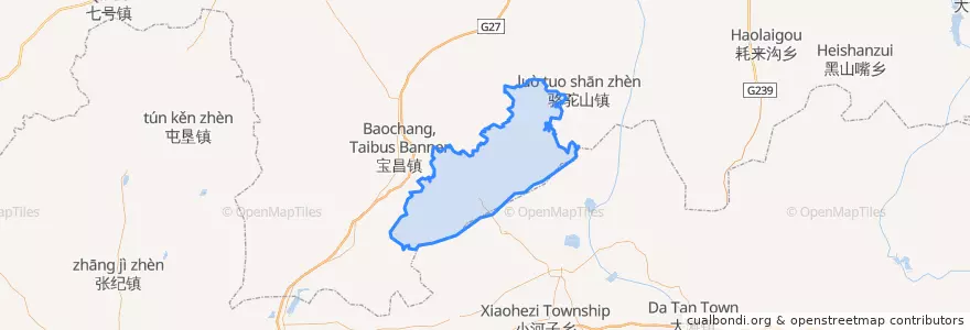 Mapa de ubicacion de 千斤沟镇.