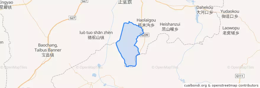 Mapa de ubicacion de 大北沟镇.