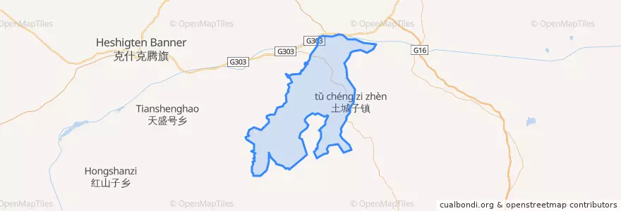 Mapa de ubicacion de Тучэнцзы.