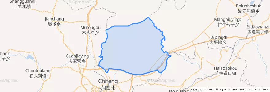 Mapa de ubicacion de 夏家店乡.