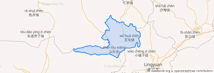 Mapa de ubicacion de 五化镇.