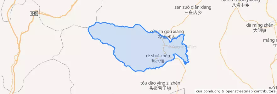 Mapa de ubicacion de Балихань.