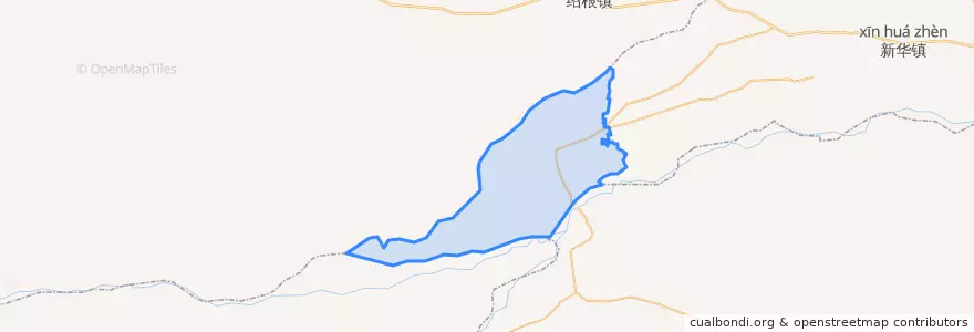 Mapa de ubicacion de 麦新镇.