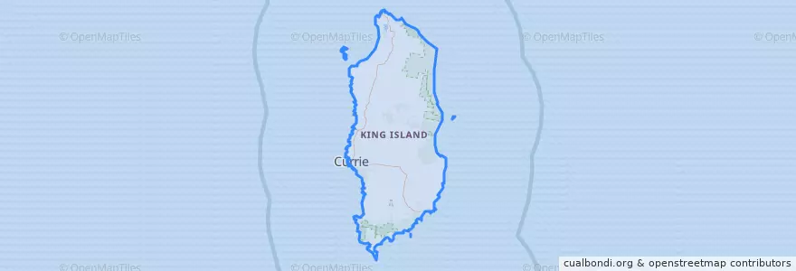 Mapa de ubicacion de King Island Council.