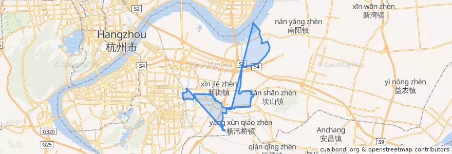 Mapa de ubicacion de 新街街道.