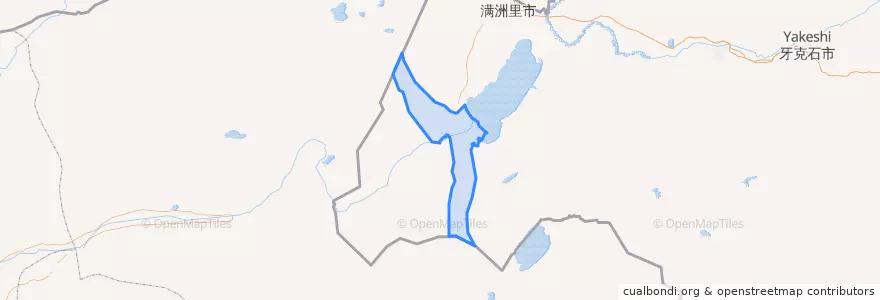 Mapa de ubicacion de 阿拉坦额莫勒镇.