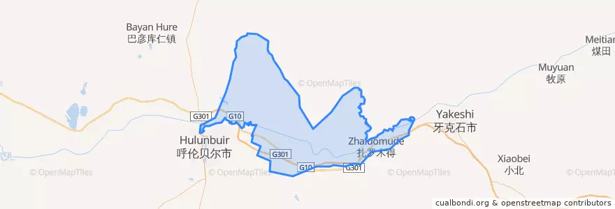 Mapa de ubicacion de 哈克镇.