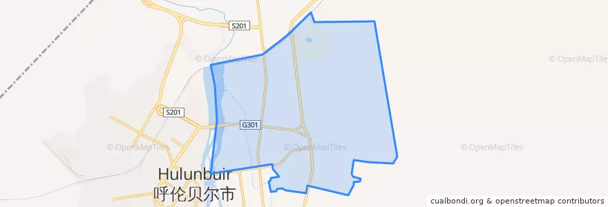 Mapa de ubicacion de 呼伦街道办.