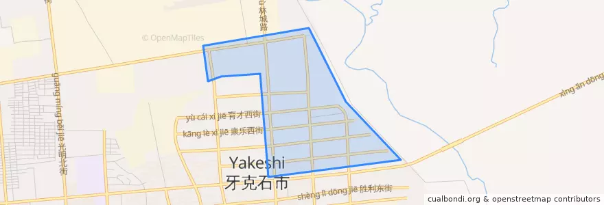 Mapa de ubicacion de 红旗街道办.