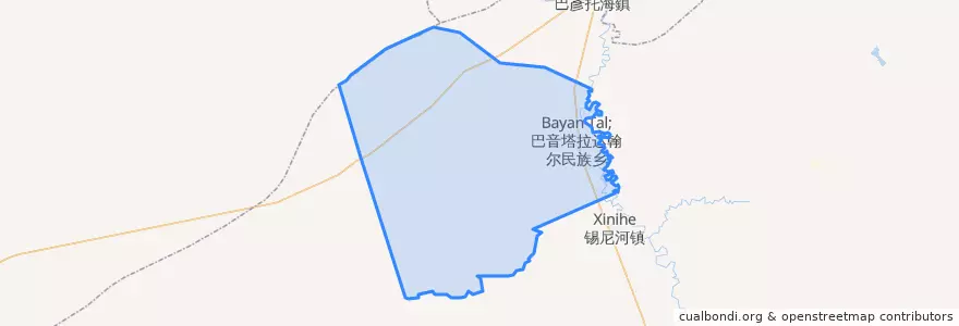 Mapa de ubicacion de 巴彦塔拉达斡尔民族乡.