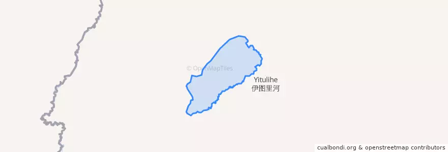 Mapa de ubicacion de 敖鲁古雅乡.