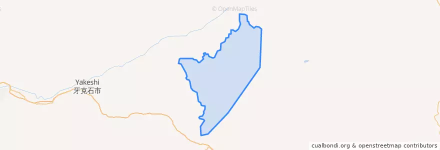 Mapa de ubicacion de 大兴安岭林管局乌尔其汗林业局.
