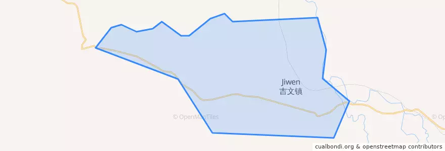 Mapa de ubicacion de 吉文镇.