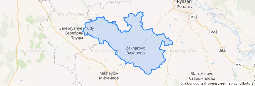 Mapa de ubicacion de Захаровский район.