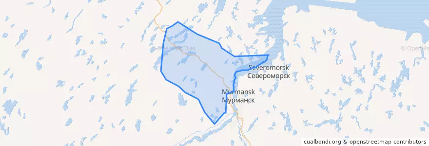 Mapa de ubicacion de сельское поселение Междуречье.