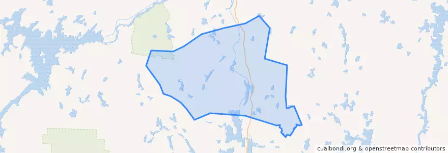Mapa de ubicacion de сельское поселение Пушной.