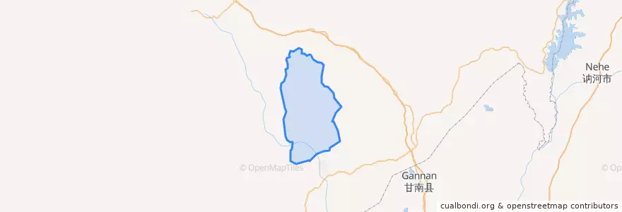 Mapa de ubicacion de 卧牛河镇.